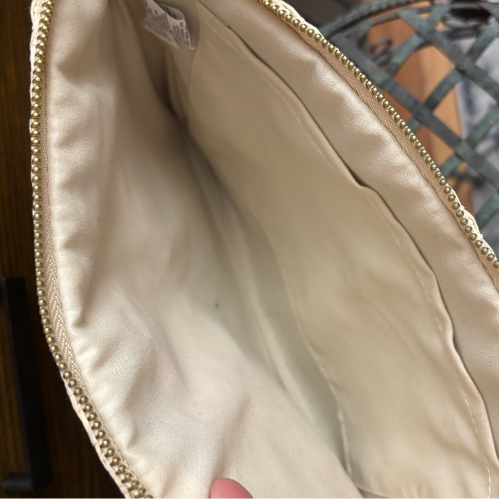 Old Navy Flamingo Beach Embroidered Clutch with Pom Poms - Picture 4 of 4